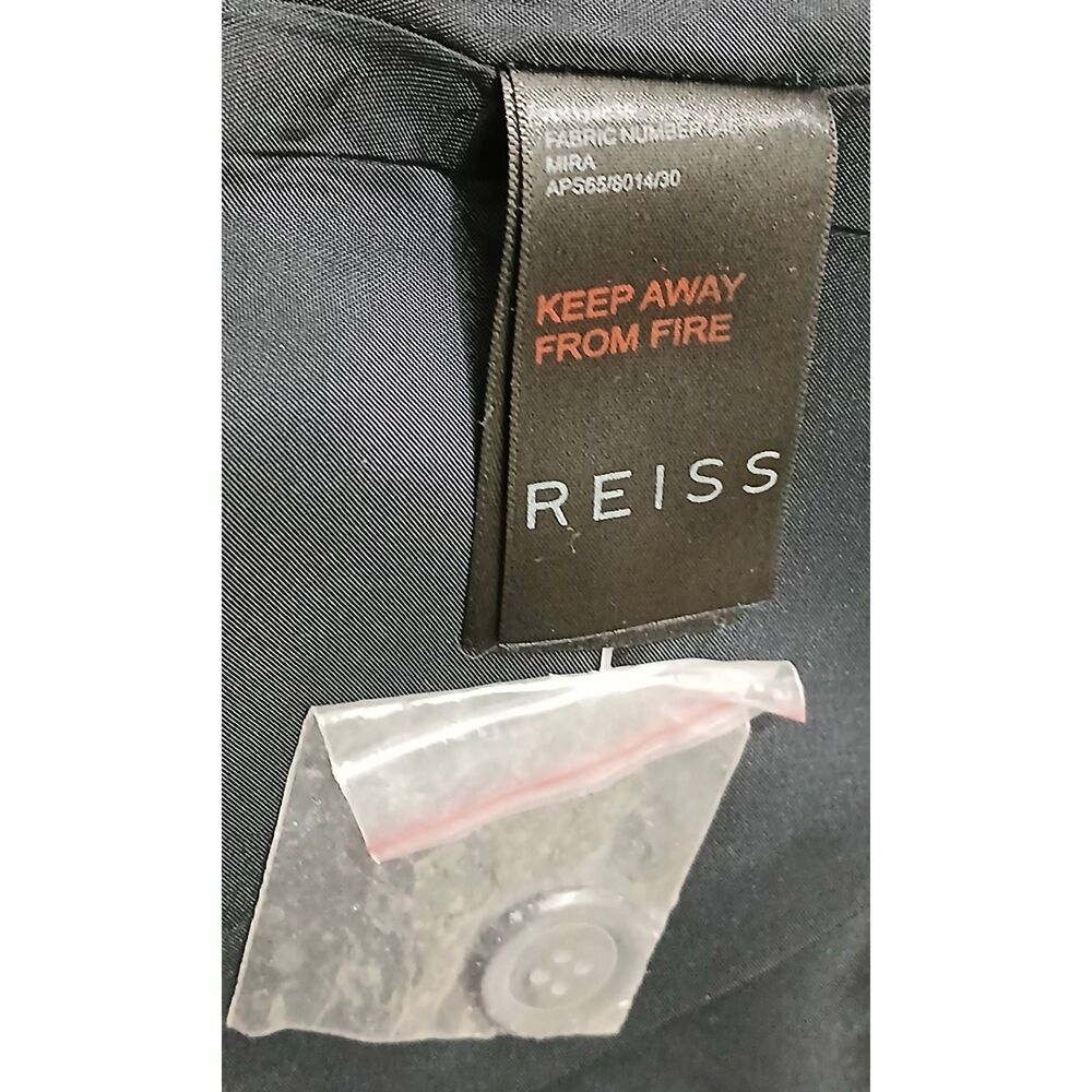 Reiss womens large mira double Breasted navy blue trench jacket - Picture 9 of 9